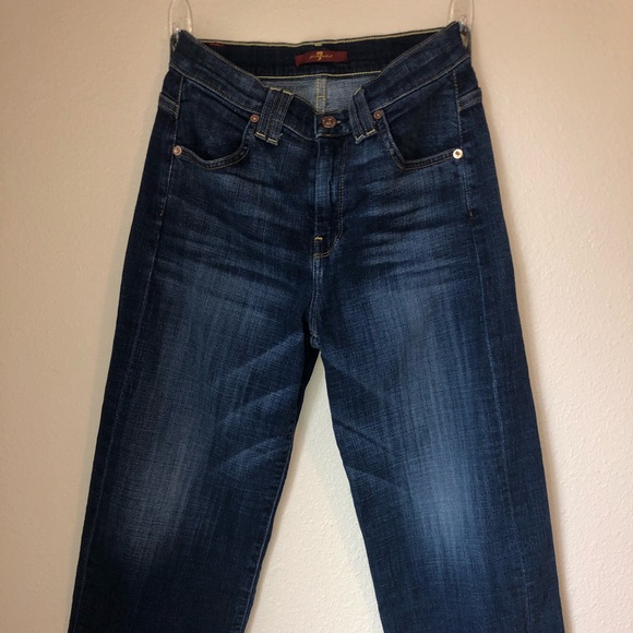7 For All Mankind Wide Leg Jeans - Picture 4 of 7